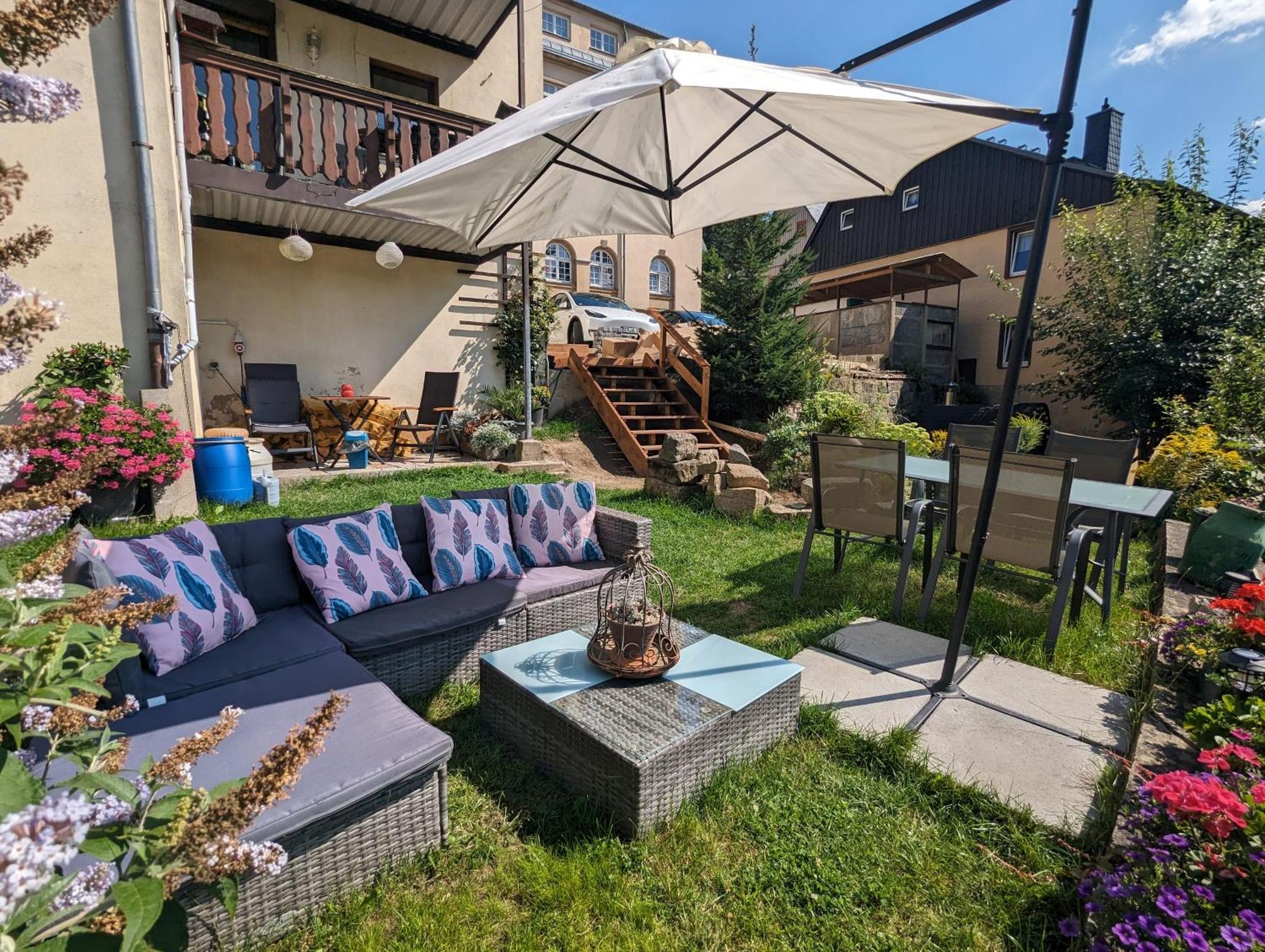 Hw2B - Urlaubsmagie - Wohlfuehlwohnung Mit Balkon, Pool, Sauna & Terrasse เซบนิทซ์ ภายนอก รูปภาพ