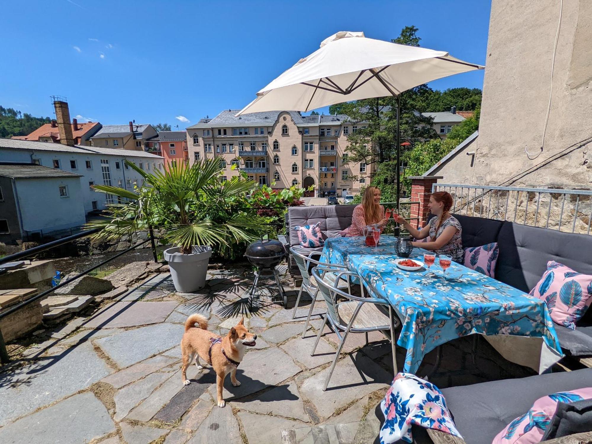 Hw2B - Urlaubsmagie - Wohlfuehlwohnung Mit Balkon, Pool, Sauna & Terrasse เซบนิทซ์ ภายนอก รูปภาพ