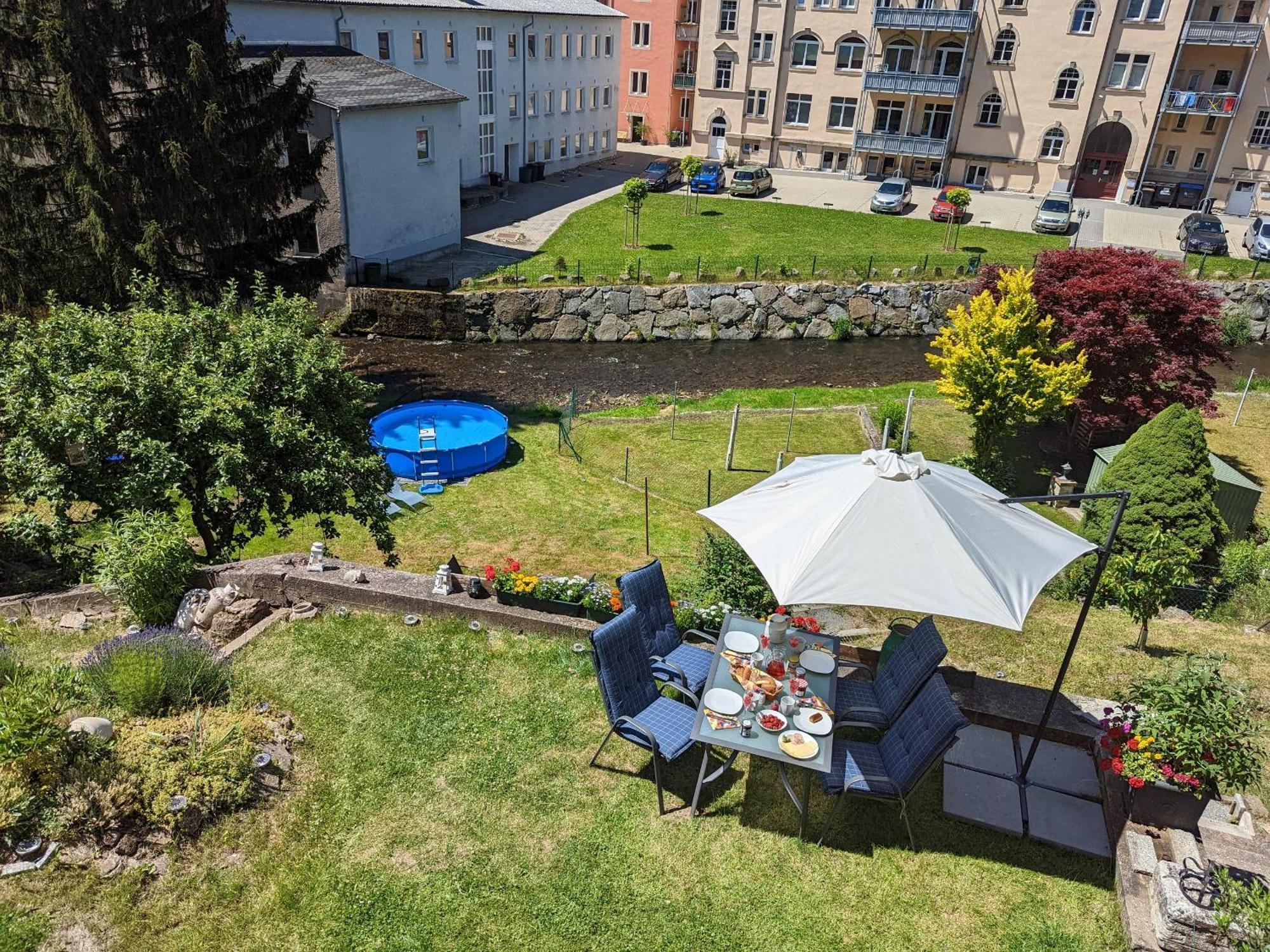 Hw2B - Urlaubsmagie - Wohlfuehlwohnung Mit Balkon, Pool, Sauna & Terrasse เซบนิทซ์ ภายนอก รูปภาพ